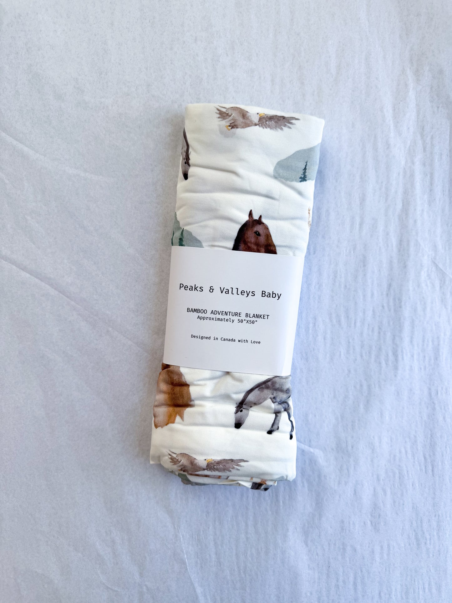 Adventure Swaddle Blanket- Mountain Trails