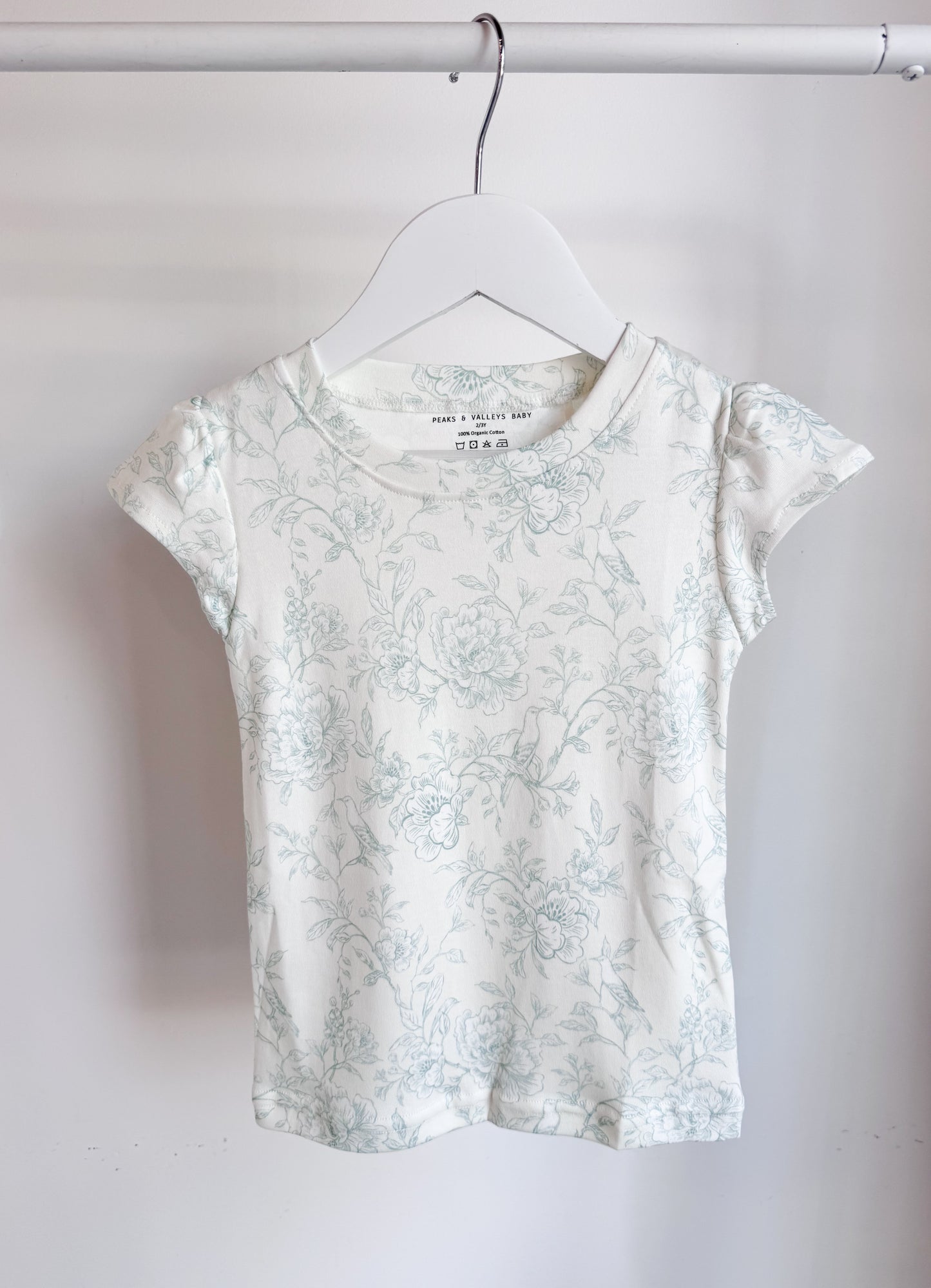 Organic Petal Sleeve Tee- Valley Blooms