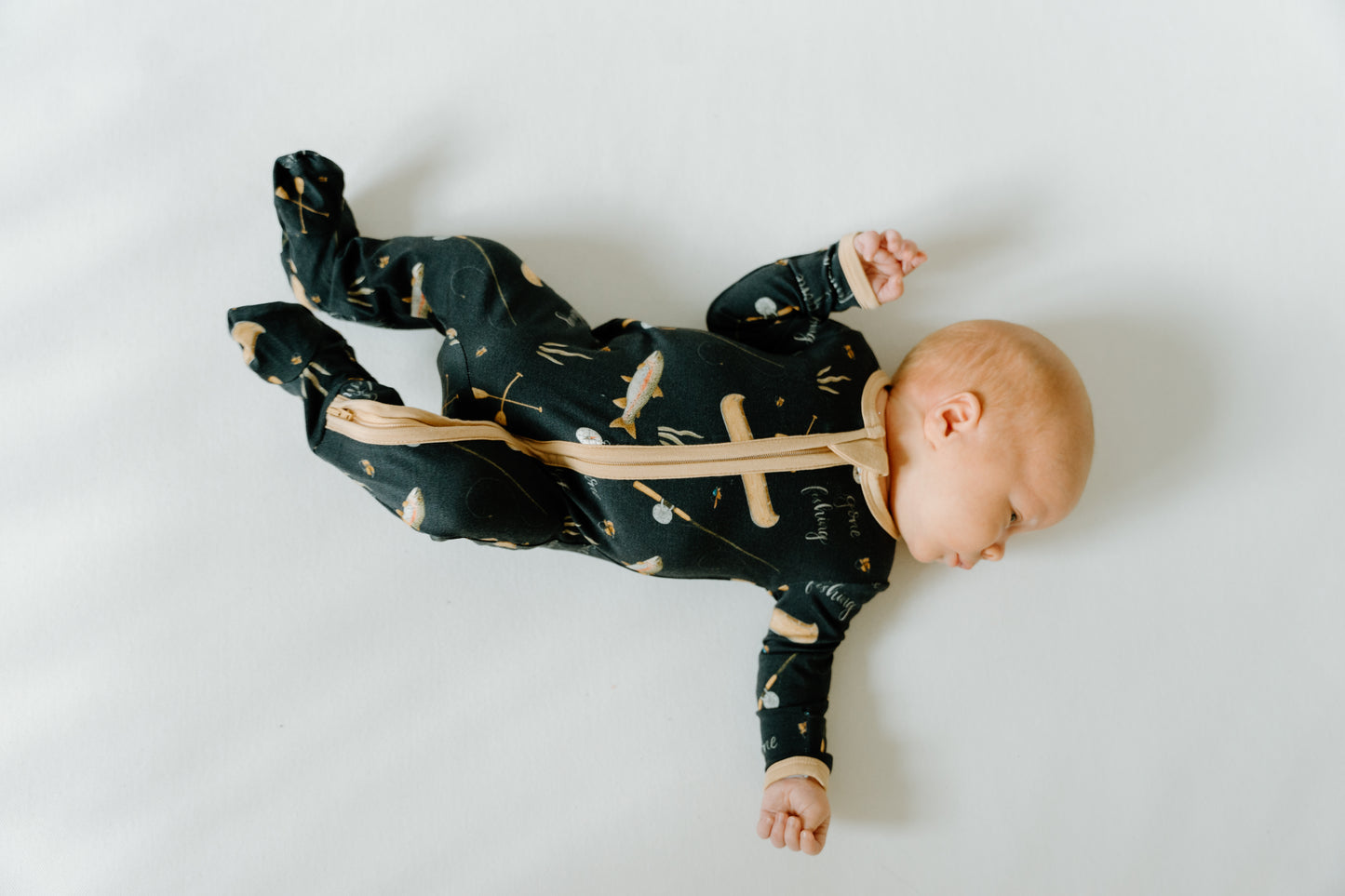 Footed Sleeper- Gone Fishing