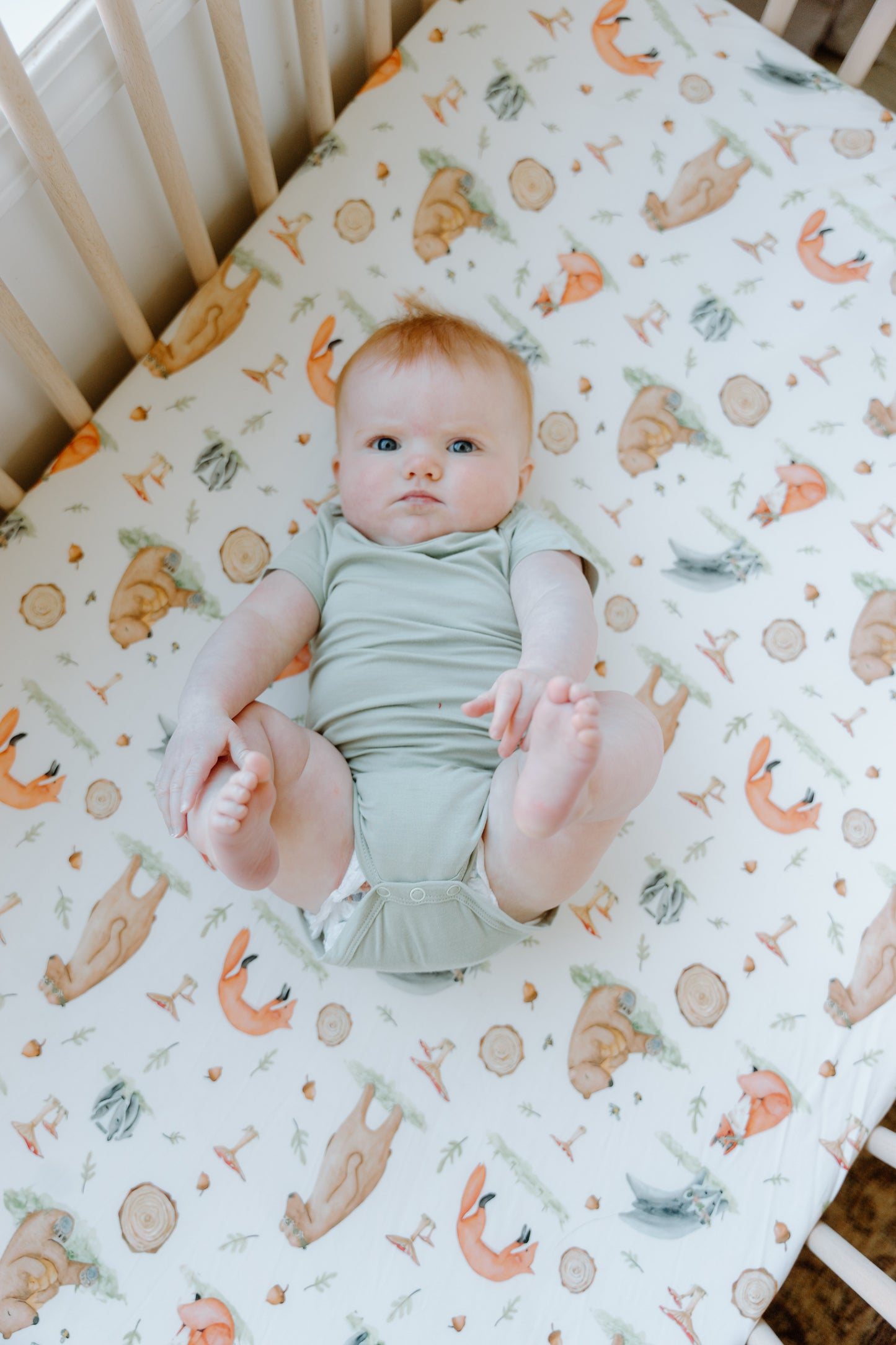 Short Sleeve Onesie- Eucalyptus