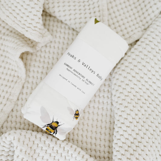 Adventure Swaddle Blanket- Spring Bee