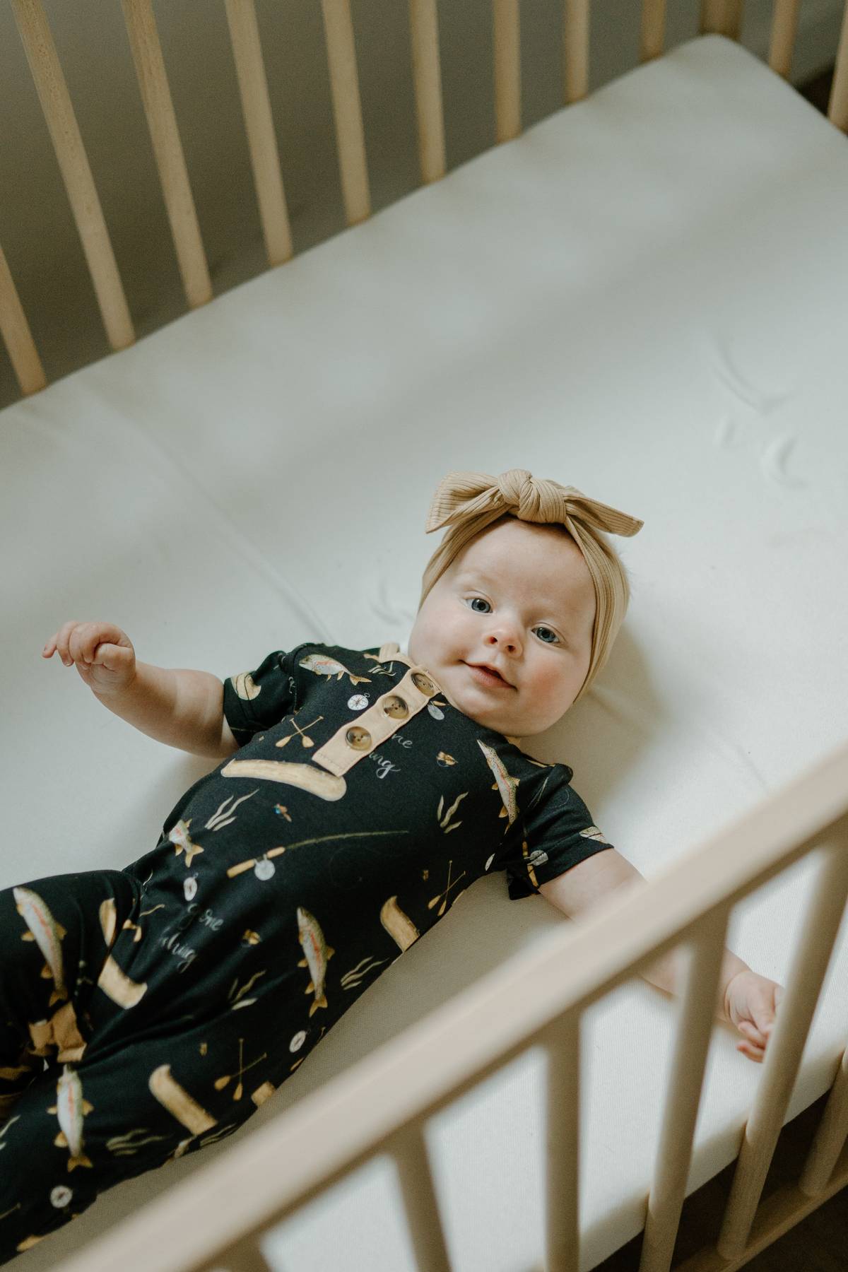 Short Sleeve Romper- Gone Fishing