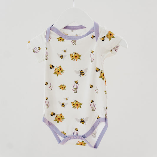 Short Sleeve Onesie- Spring Bee