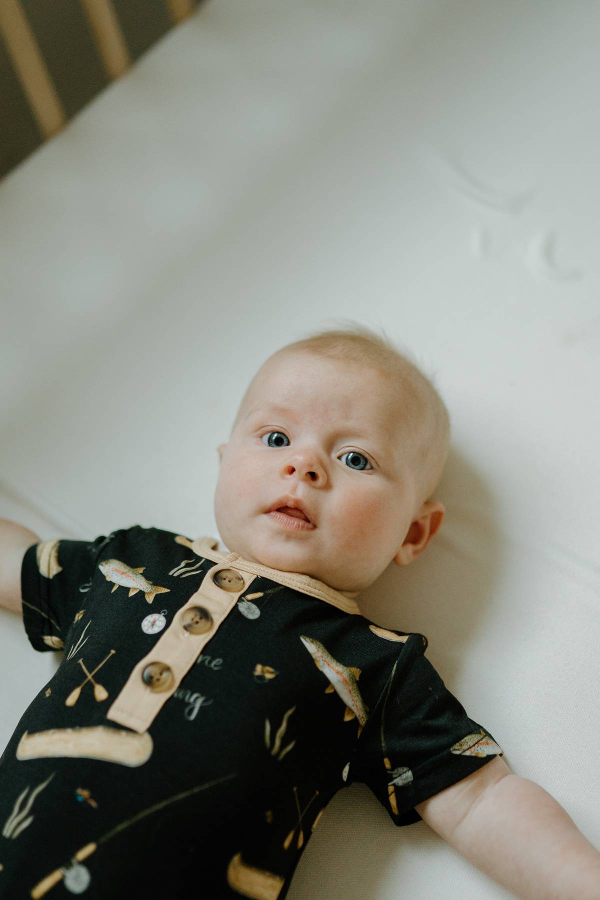 Short Sleeve Romper- Gone Fishing