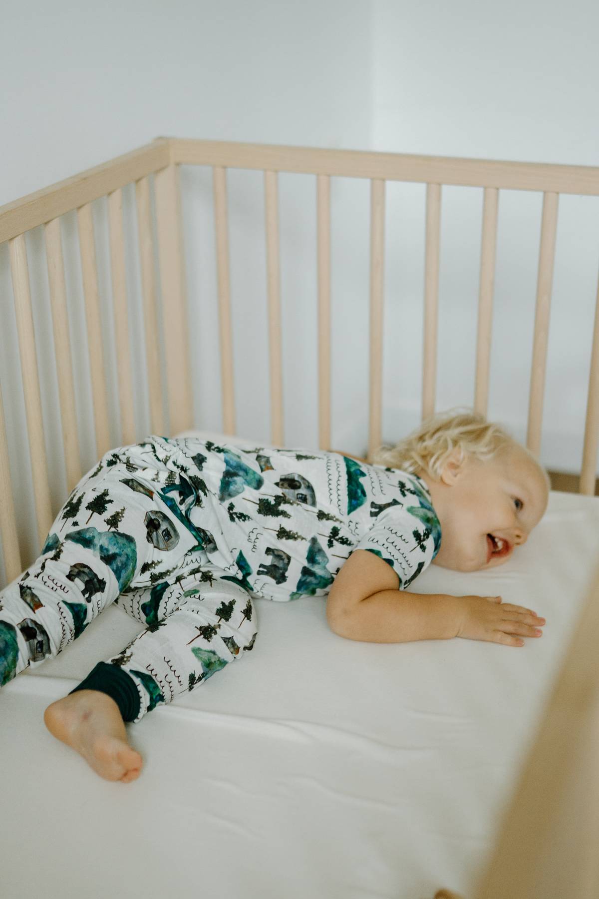 Short Sleeve PJ Pocket Jogger Set - Borealis Bear