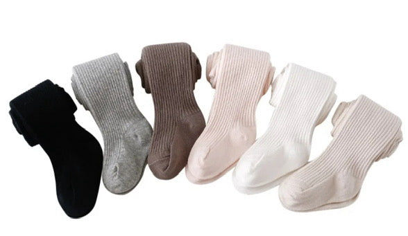 Footed Ribbed Tights