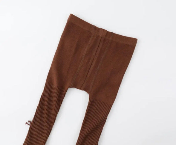 Footed Ribbed Tights