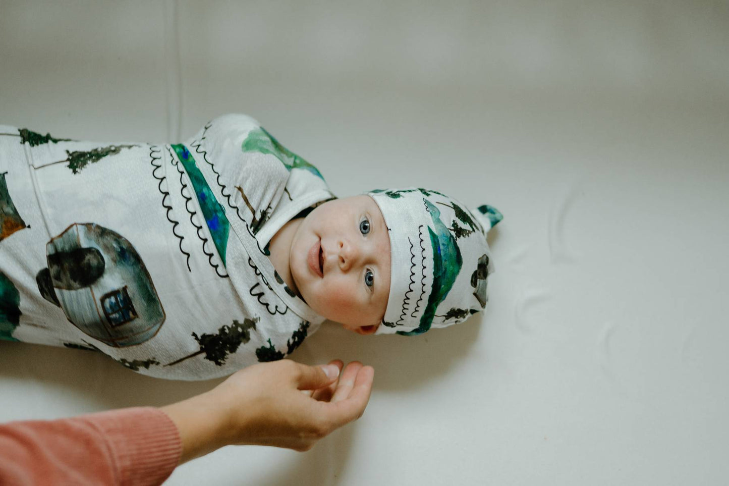 Adventure Swaddle Blanket- Borealis Bear