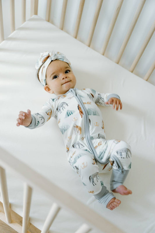 Sleeper with Fold-over Cuffs- Mountain Trails