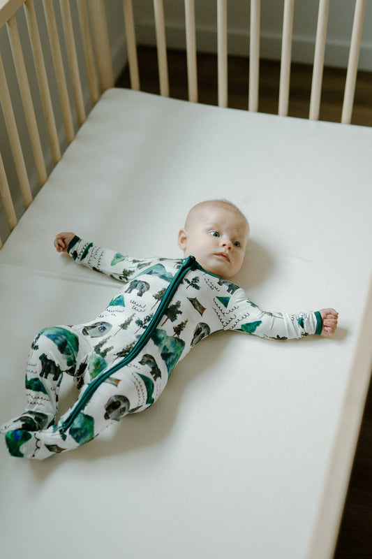 Footed Sleeper- Borealis Bear