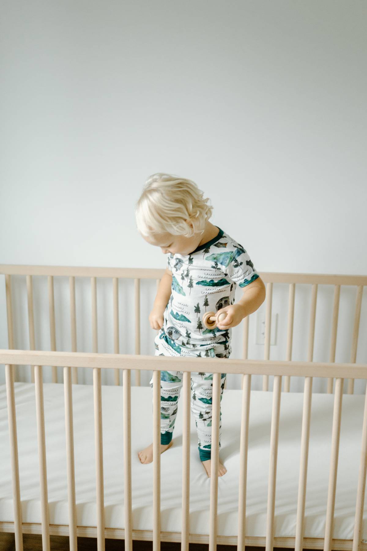 Short Sleeve PJ Pocket Jogger Set - Borealis Bear