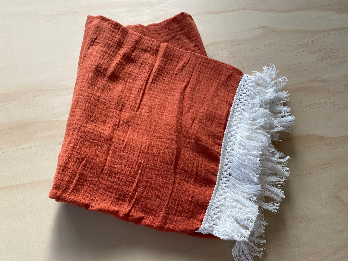 Spice Fringe Blanket