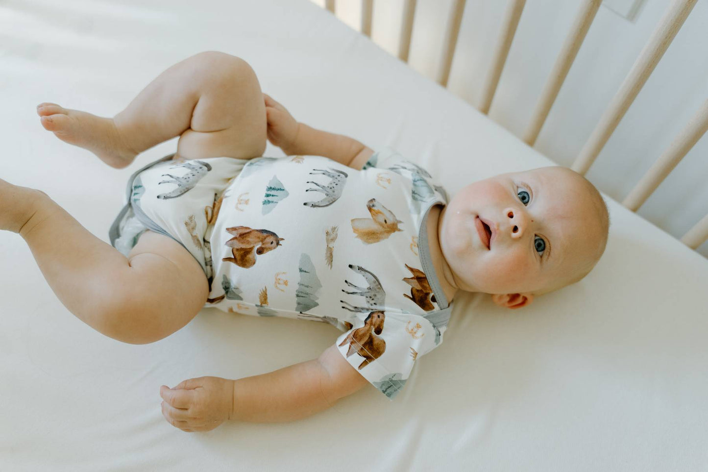 Short Sleeve Onesie- Mountain Trails