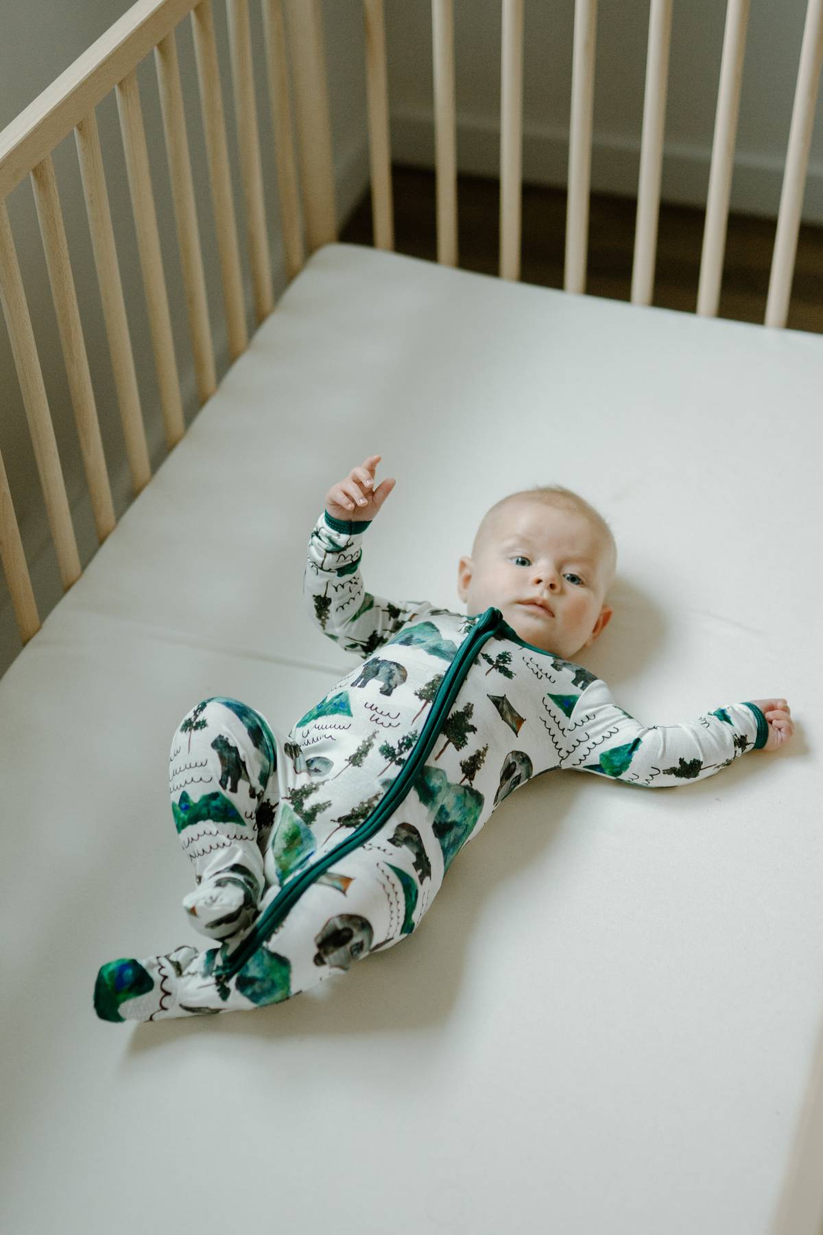 Footed Sleeper- Borealis Bear