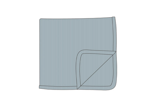 Muslin Swaddle Blanket- Coastal Blue