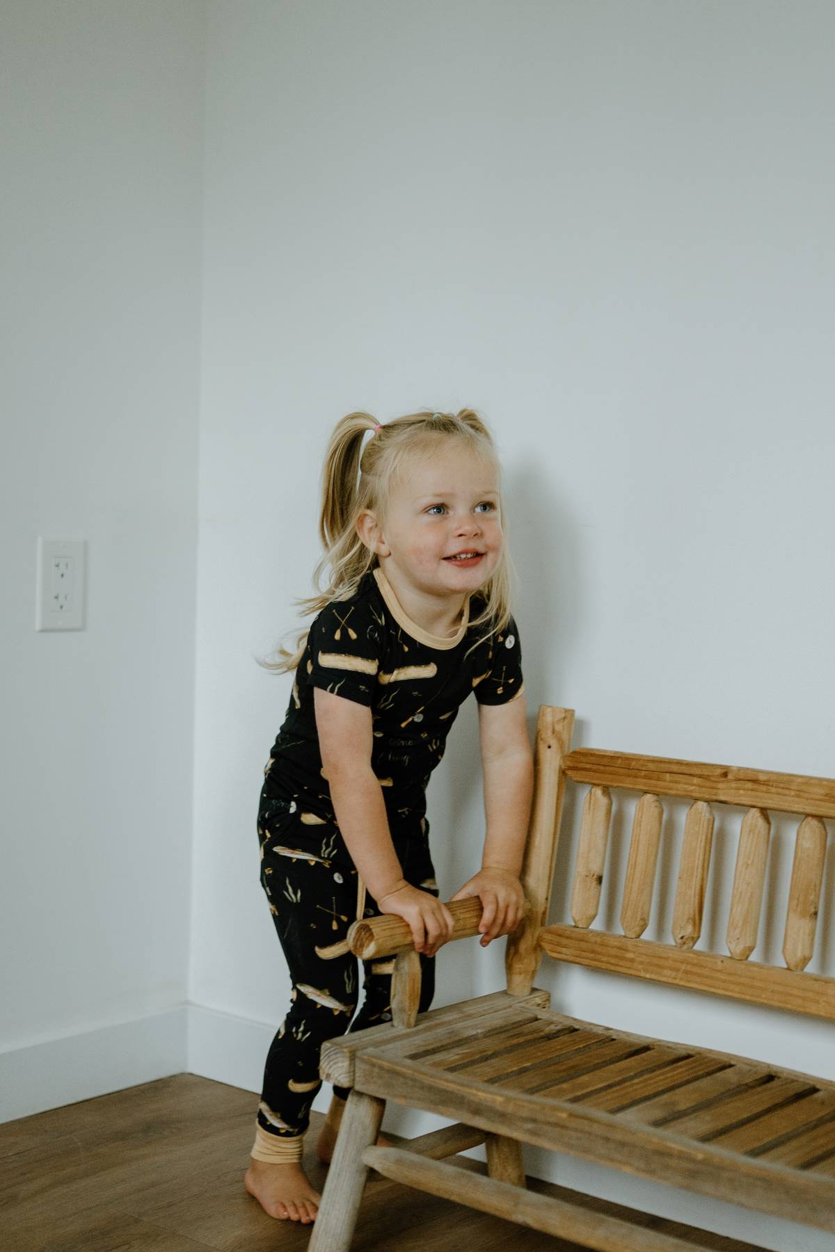 Short Sleeve PJ Pocket Jogger Set - Gone Fishing