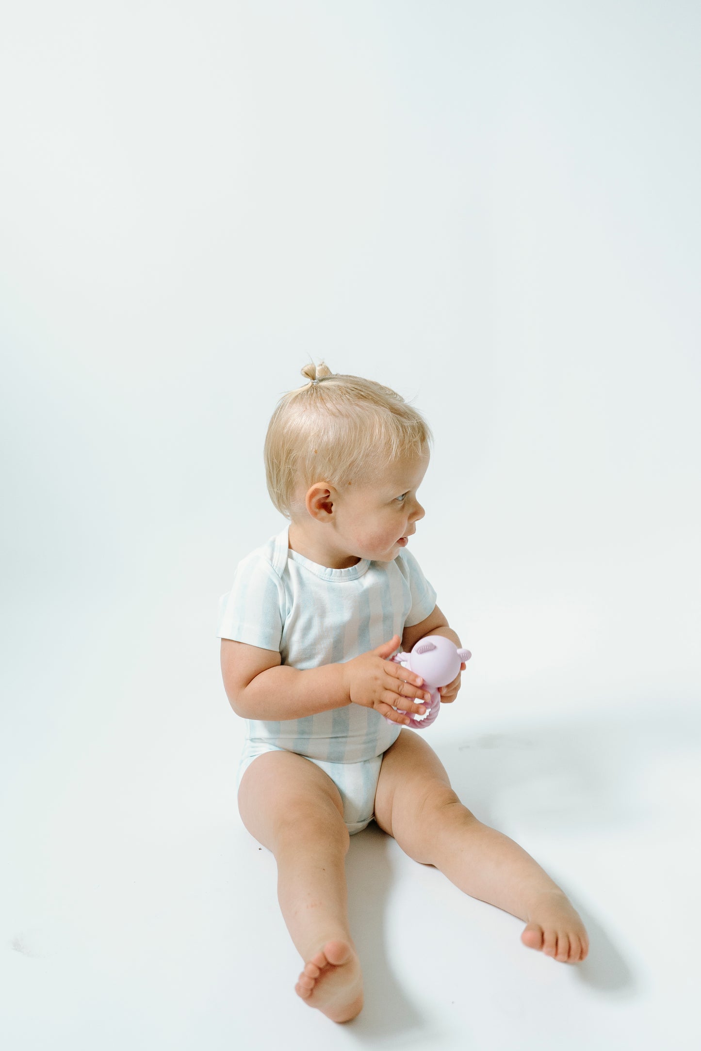Short Sleeve Onesie- Coastal Stripe