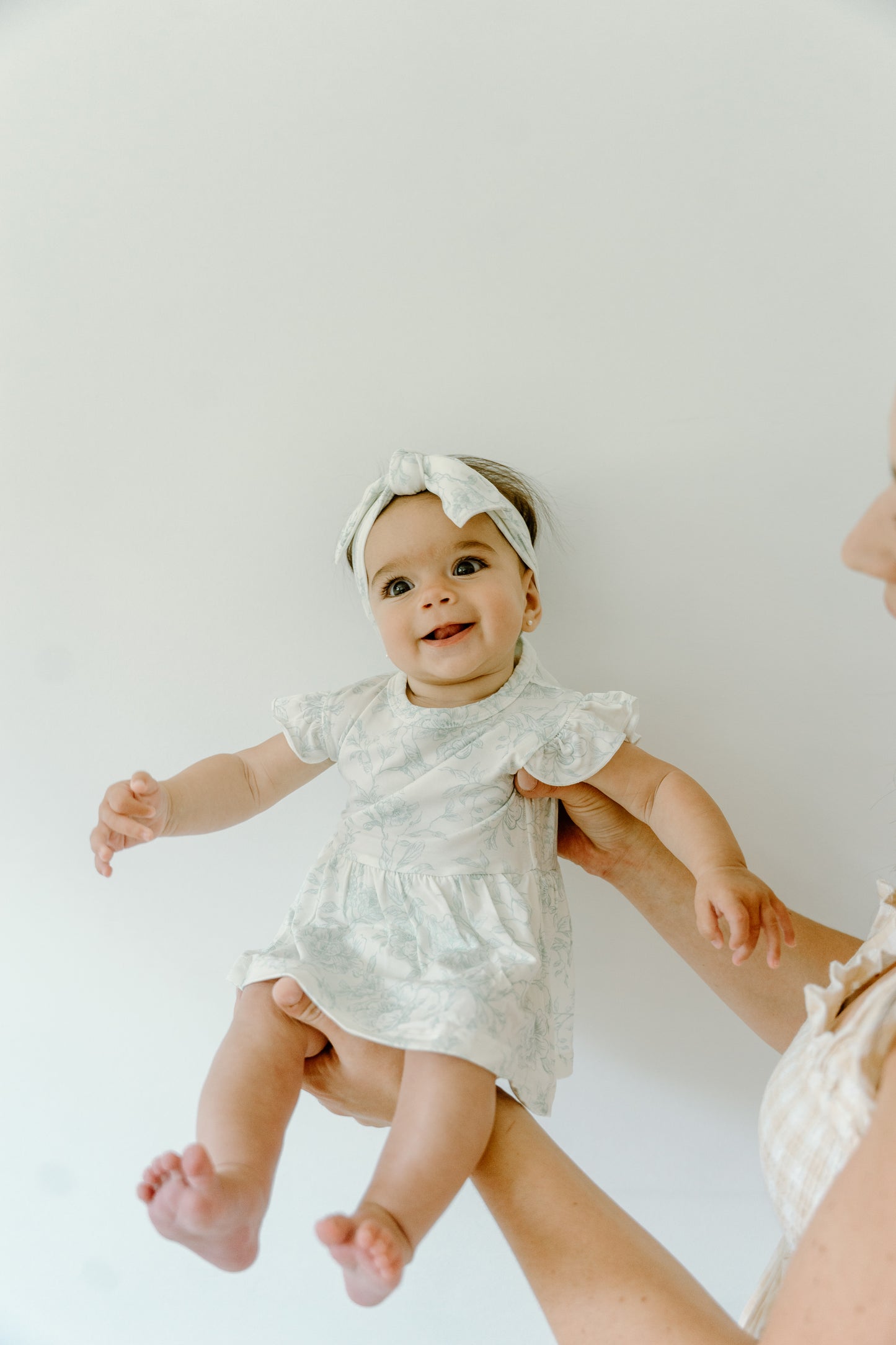 Ruffle Skirted Short Sleeve Onesie- Valley Blooms