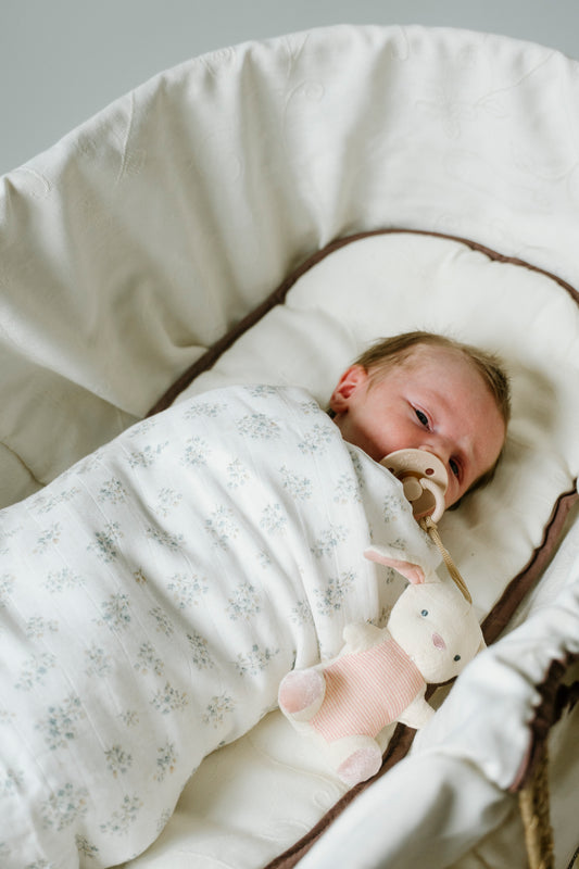 Muslin Swaddle Blanket- Vintage Meadow