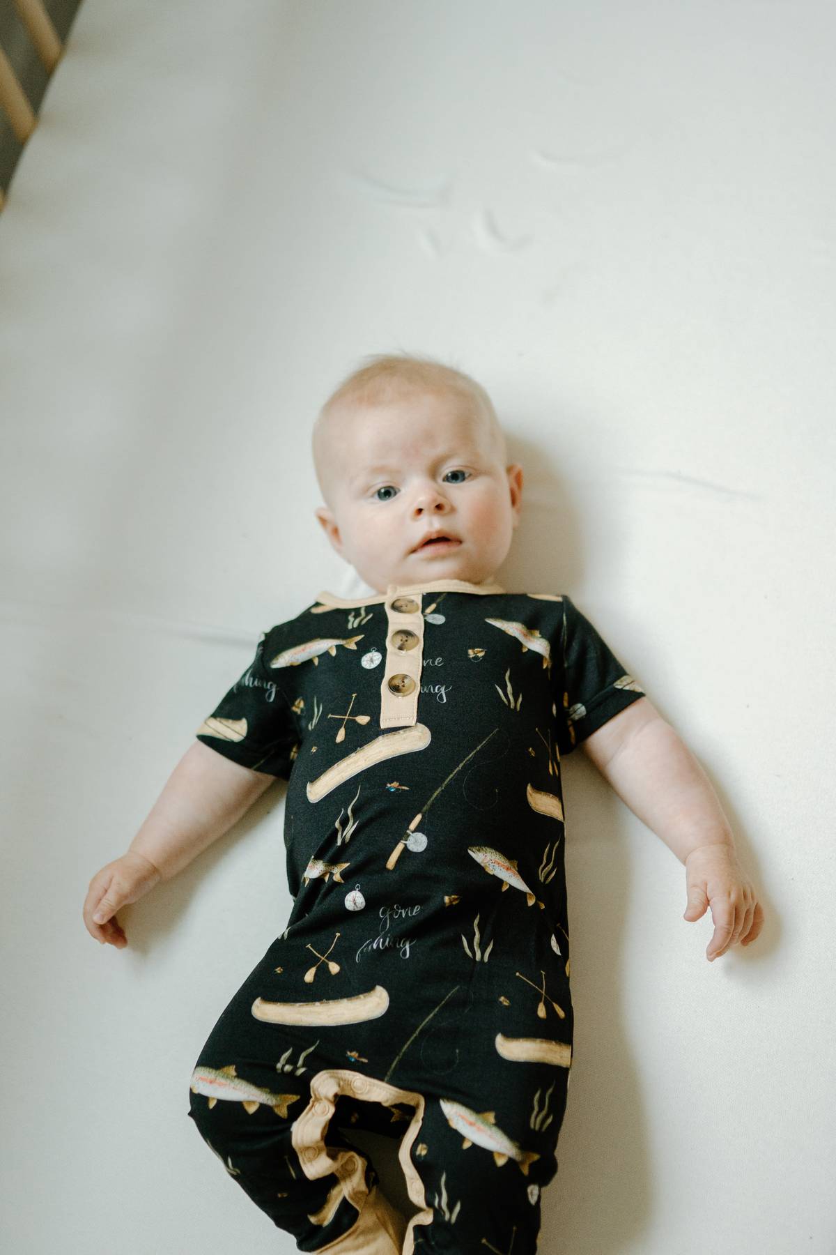 Short Sleeve Romper- Gone Fishing