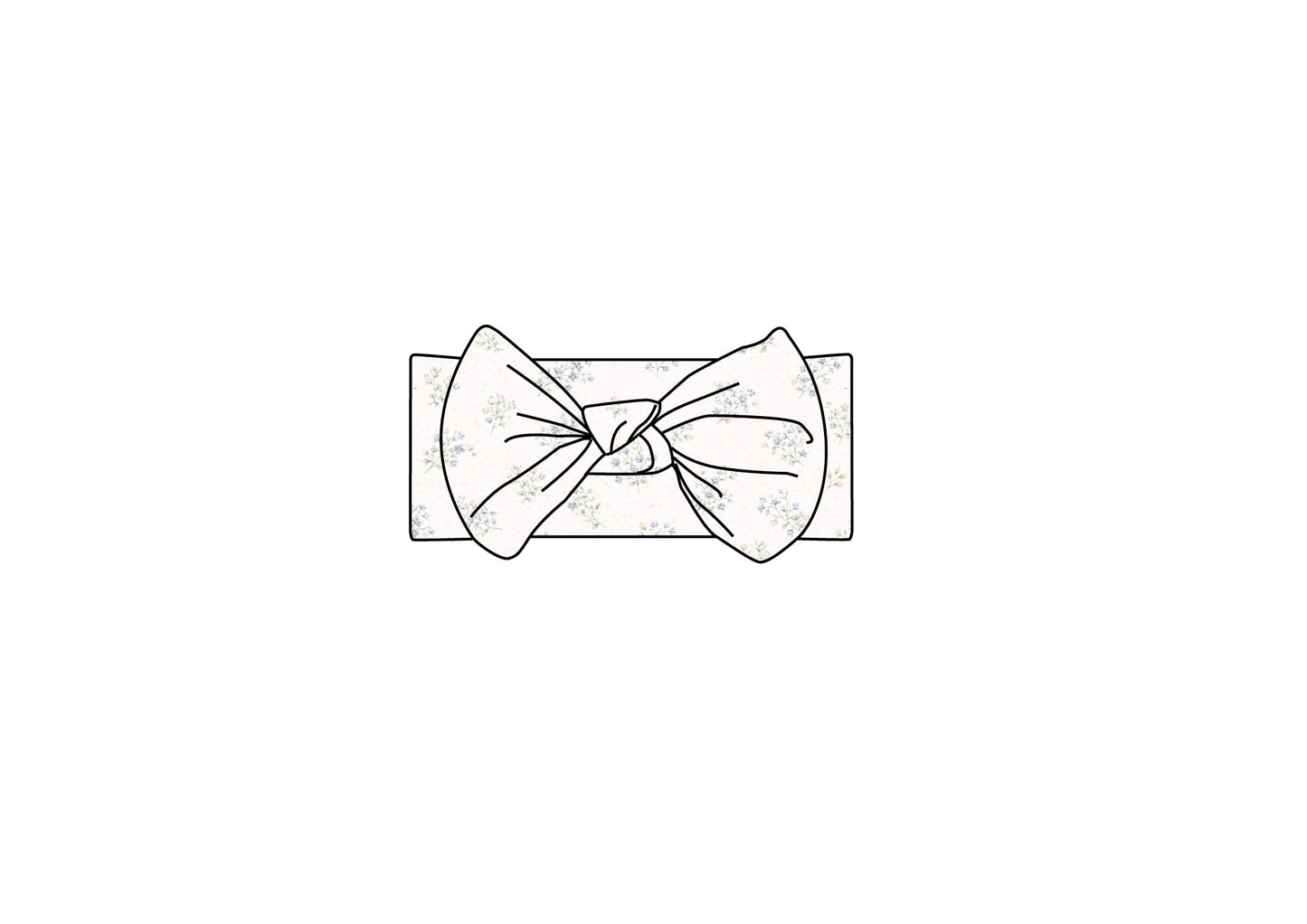 Headband Bow- Vintage Meadow