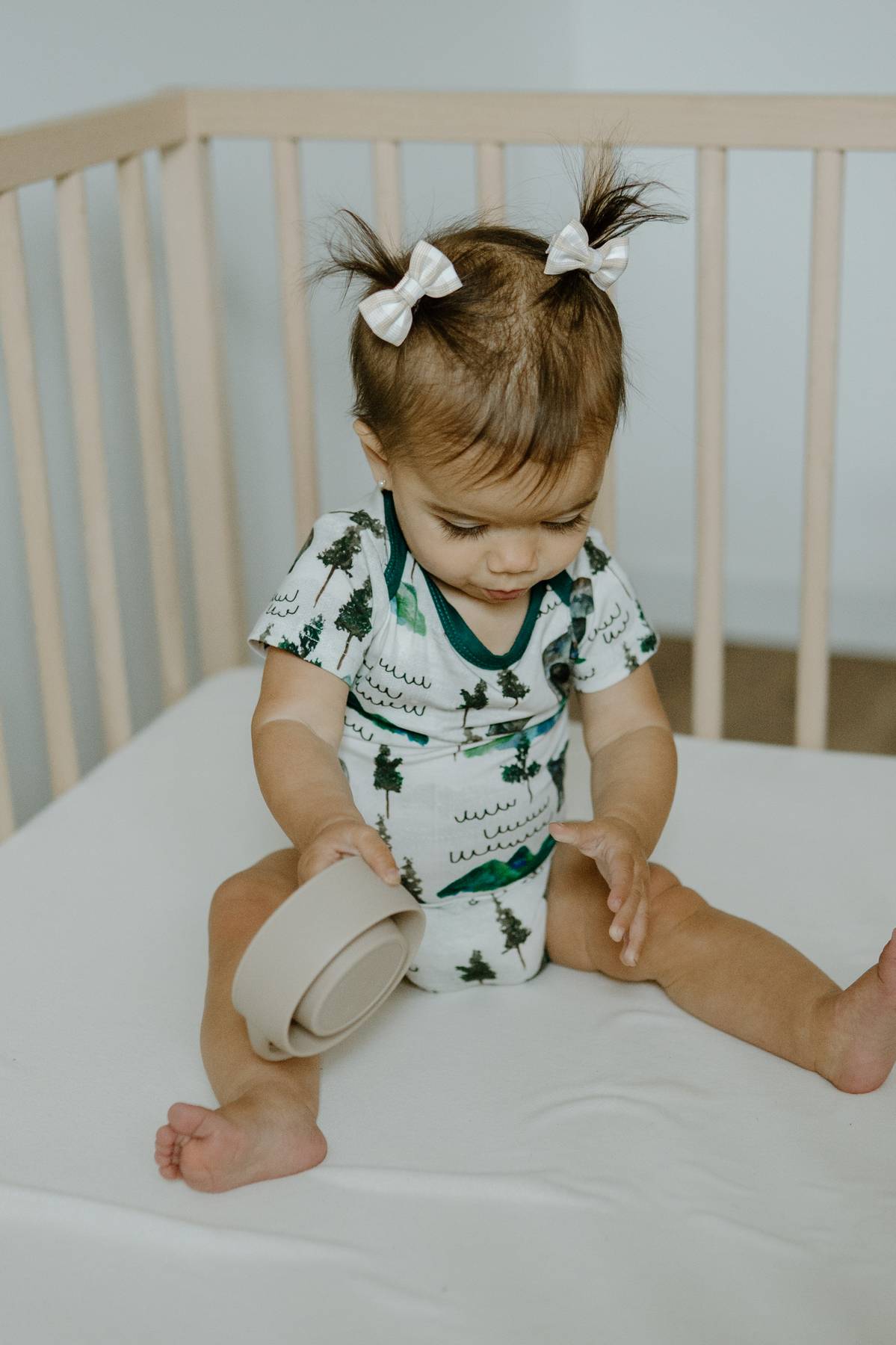 Short Sleeve Onesie- Borealis Bear