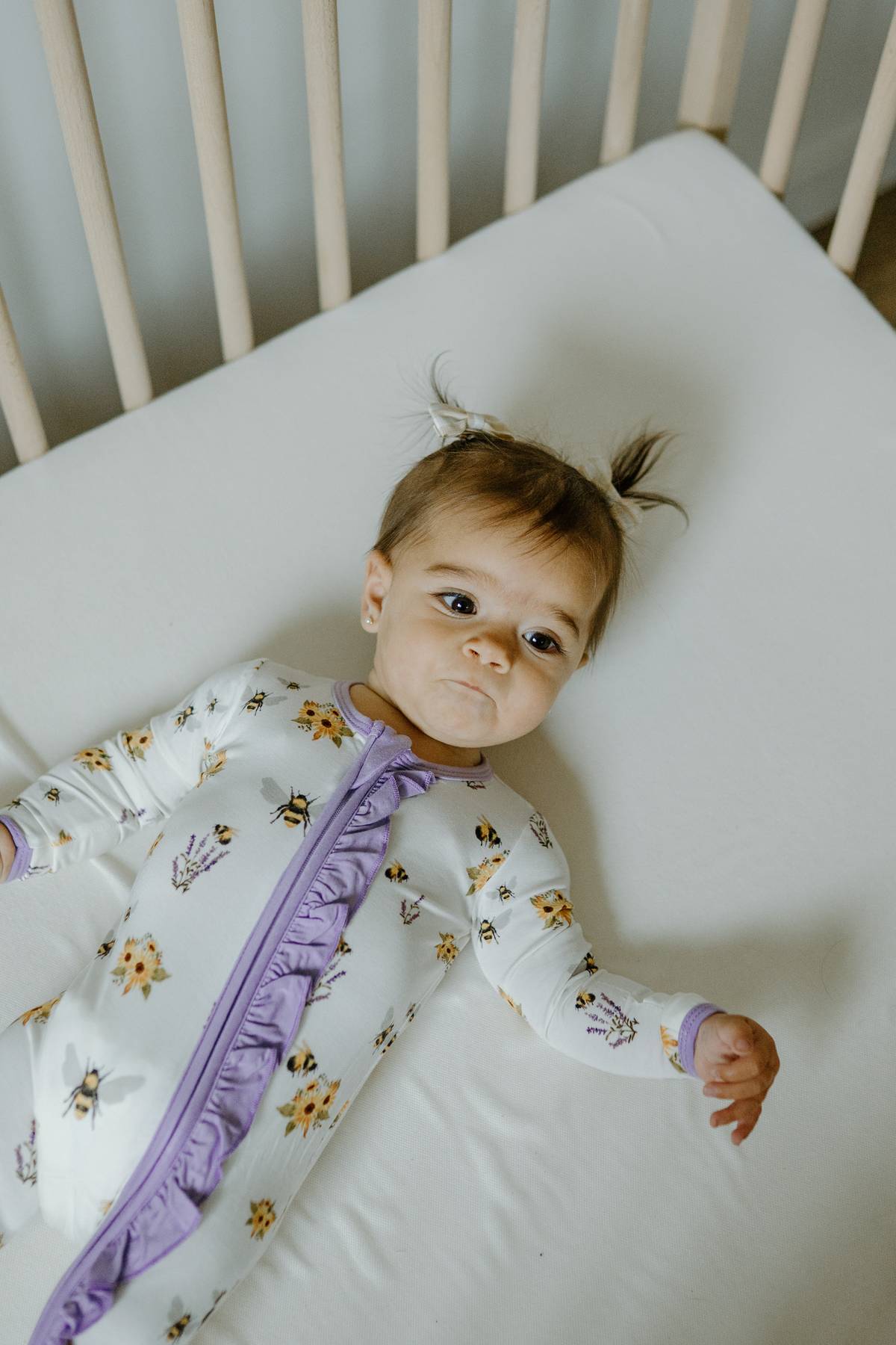 Ruffle Footed Sleeper- Spring Bee