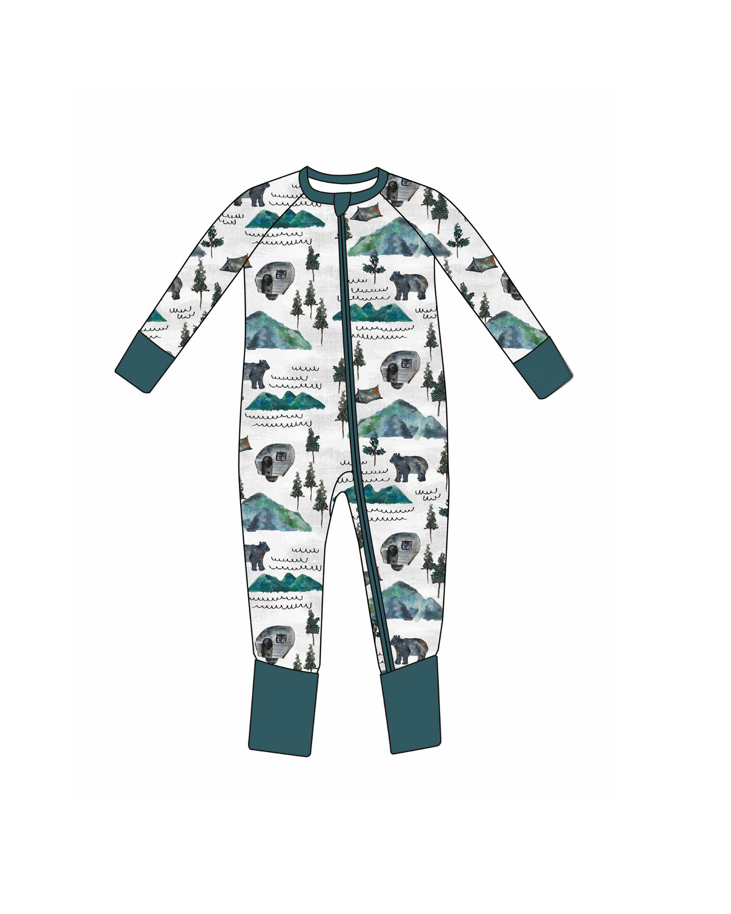 PREORDER Sleeper with Fold-over Cuffs- Mountain Camper
