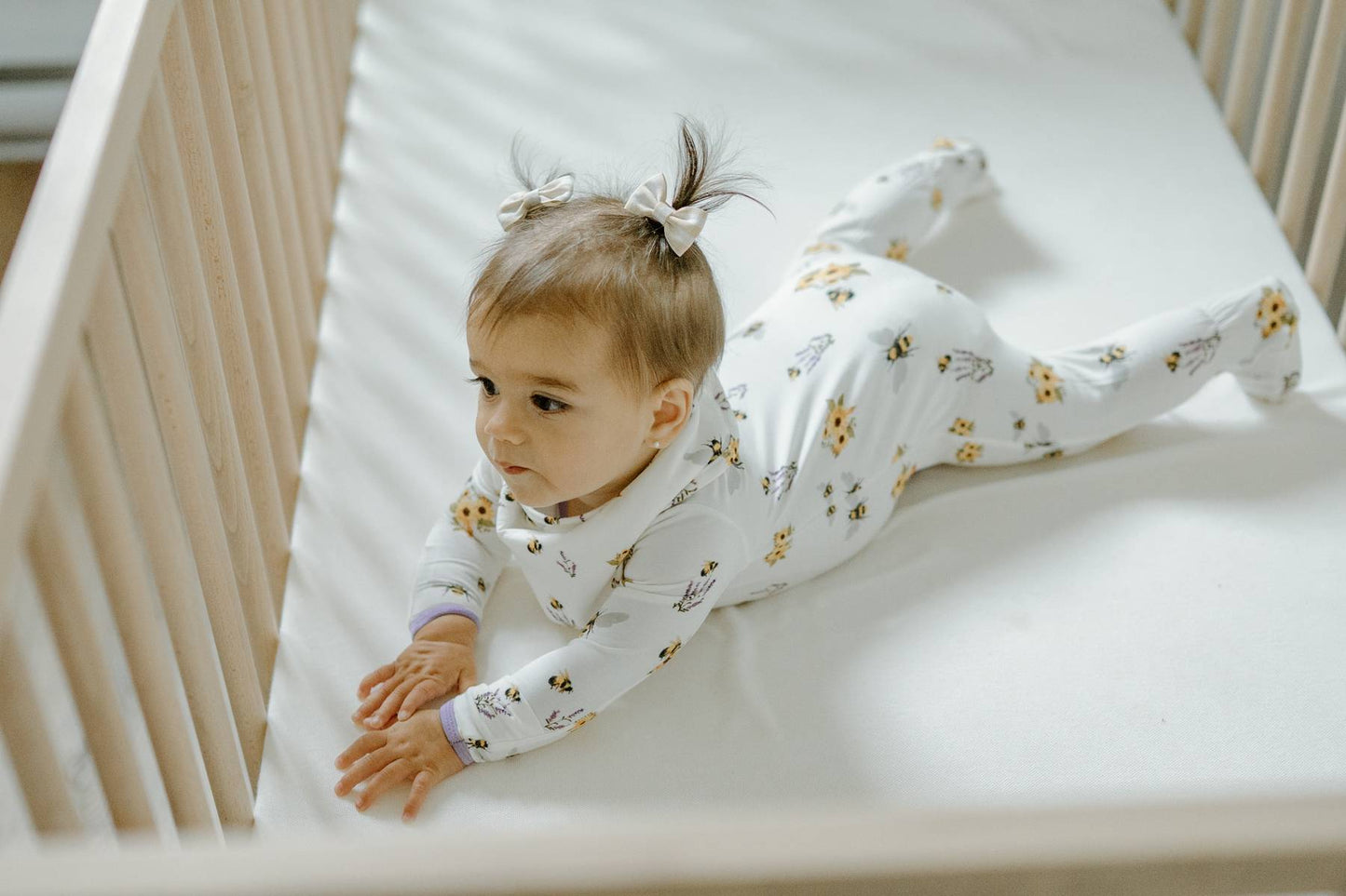 Ruffle Footed Sleeper- Spring Bee