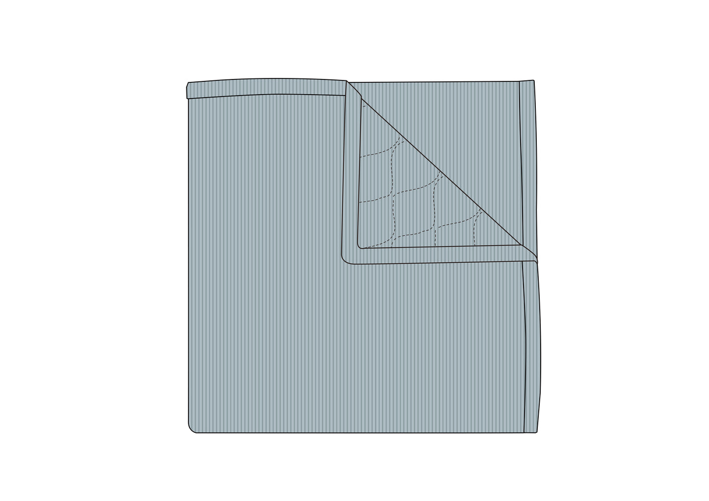 1.0 TOG Adventure Quilt- Ribbed Coastal Blue