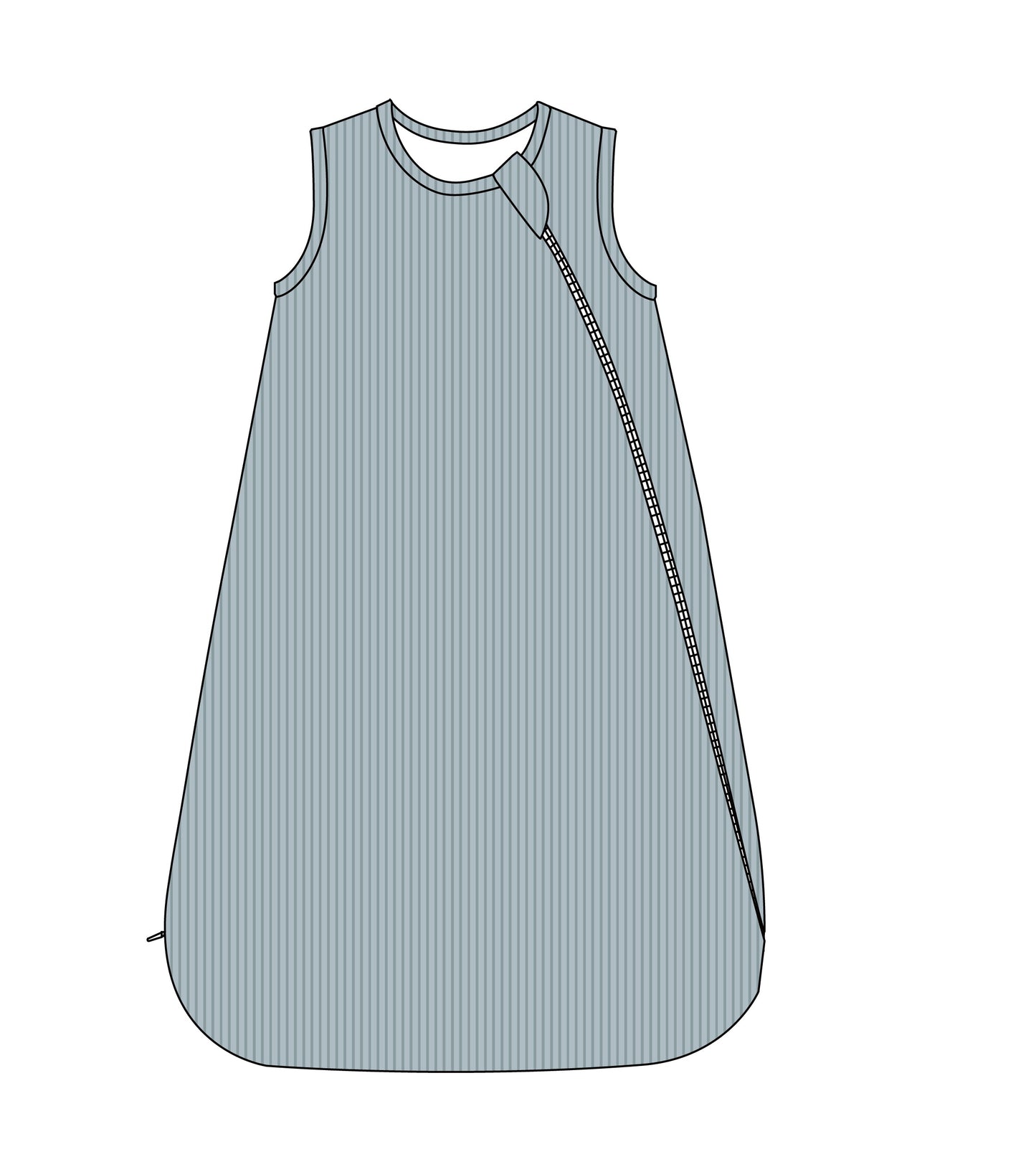 1.0TOG Ribbed Sleep Bag Coastal Blue