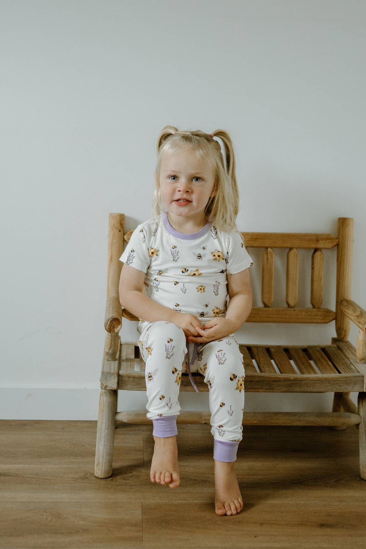 Short Sleeve PJ Pocket Jogger Set - Spring Bee