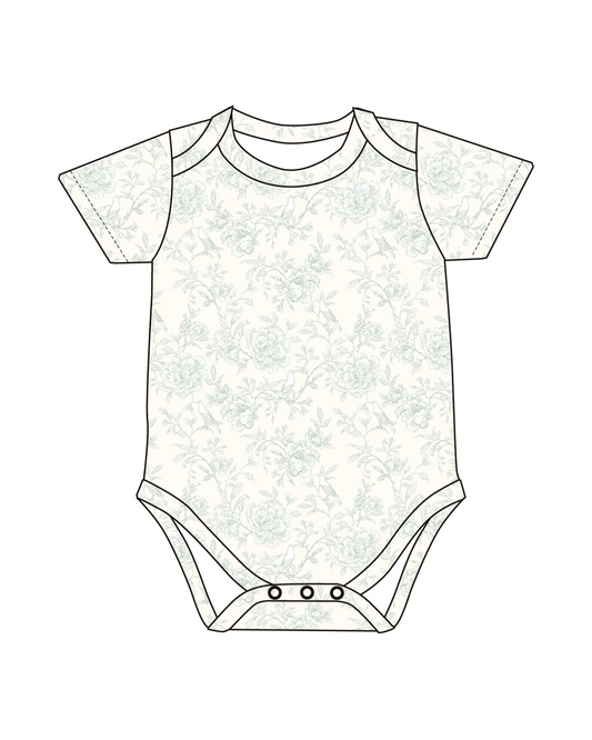 Short Sleeve Onesie- Valley Blooms
