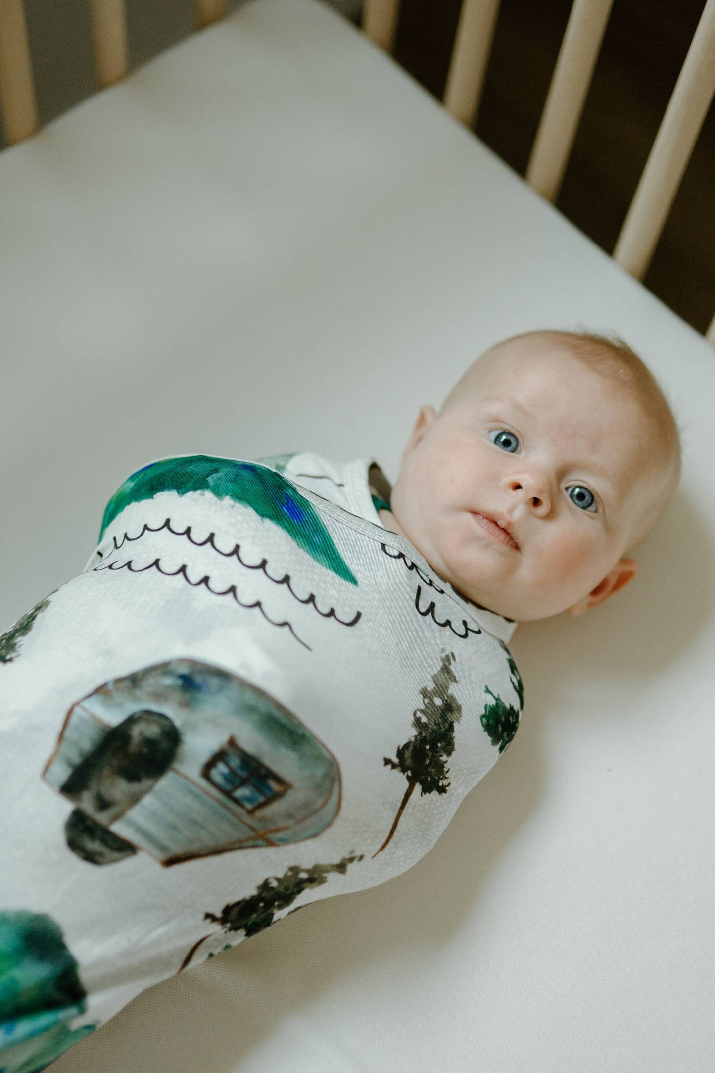 Adventure Swaddle Blanket- Borealis Bear