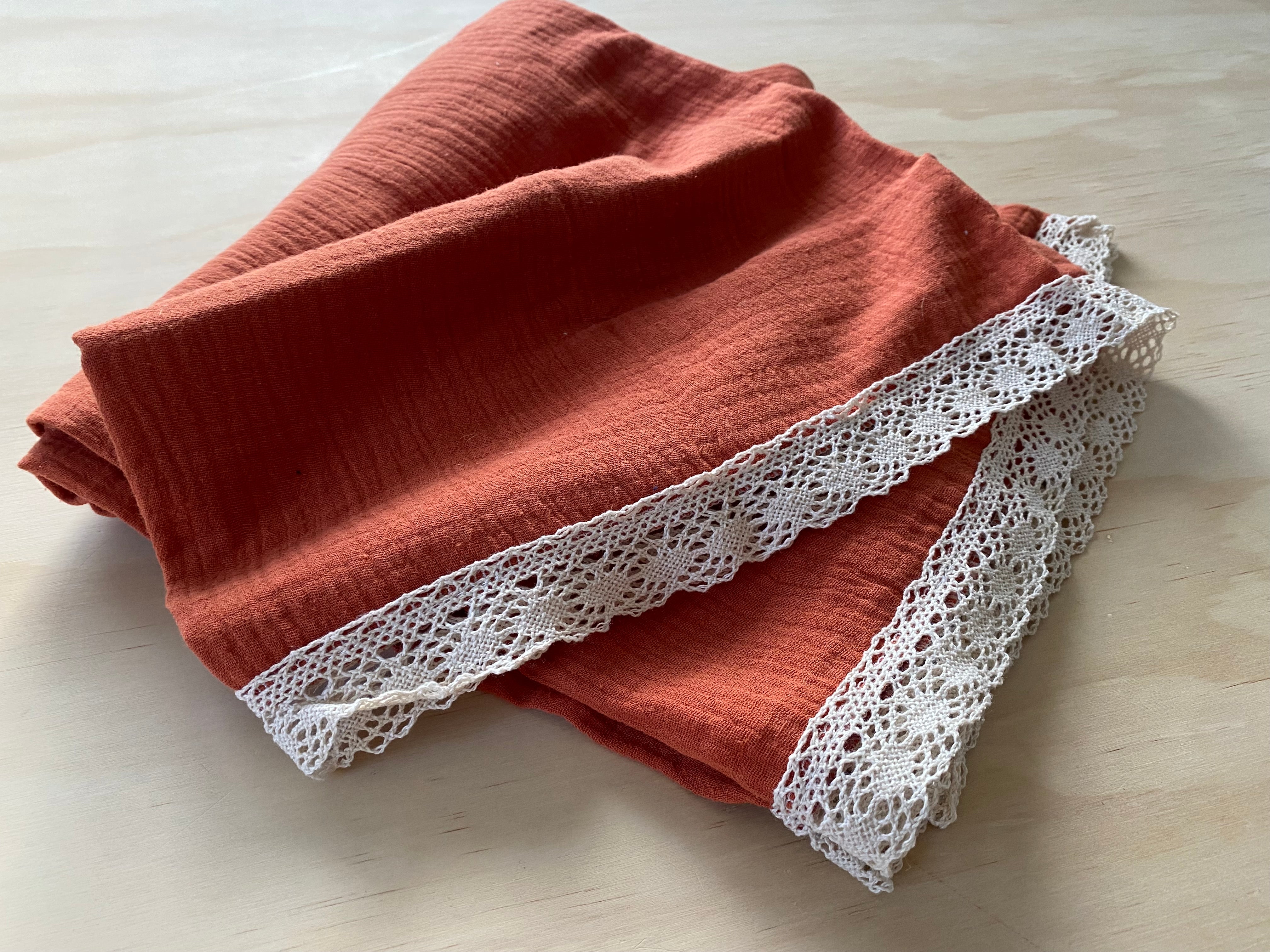Spice Heirloom Lace Blanket