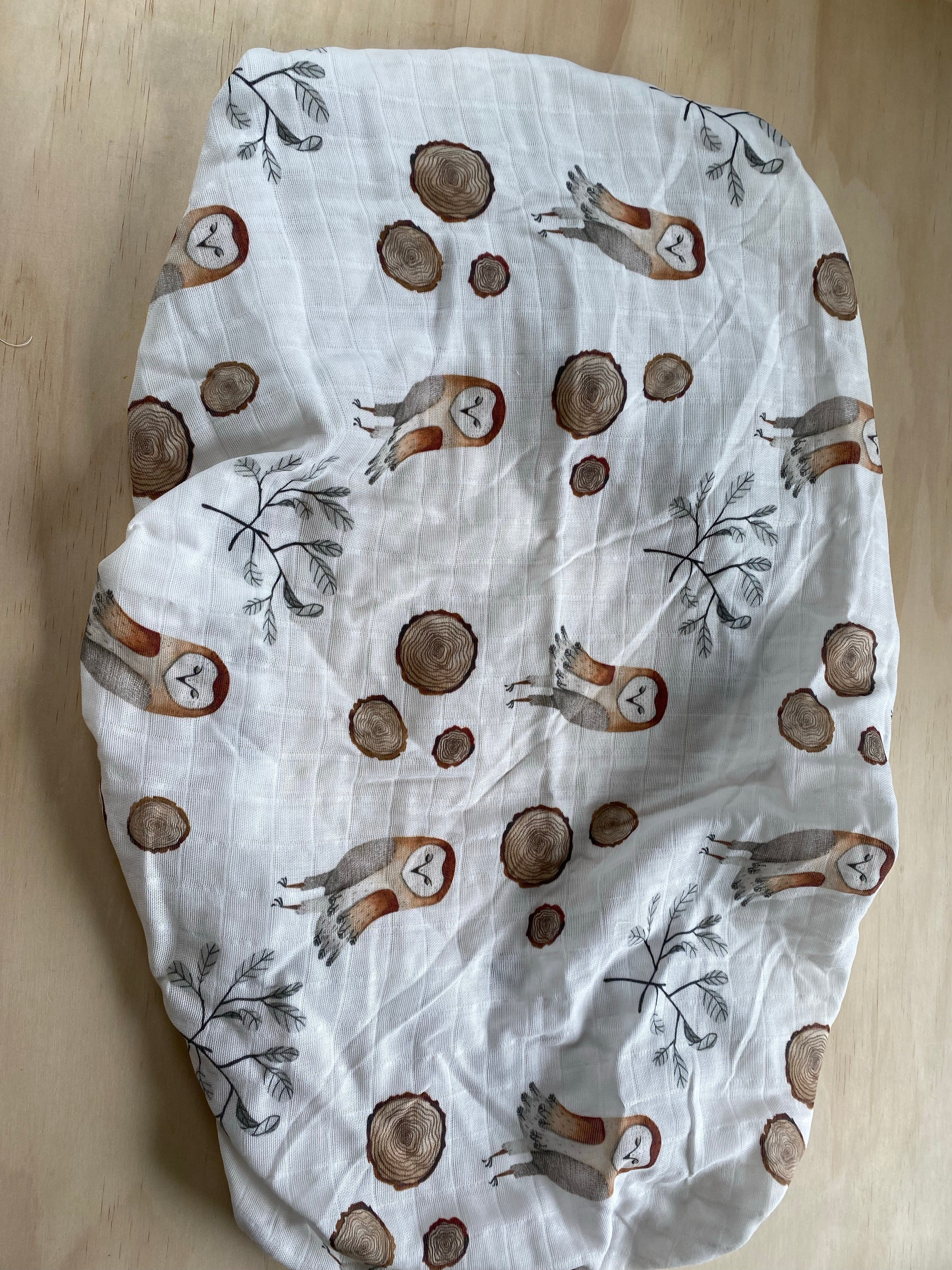 Barn Owl Changing Pad Cover- PVB EXCLUSIVE